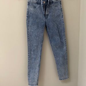 AEO Sky High Jegging Acid Wash